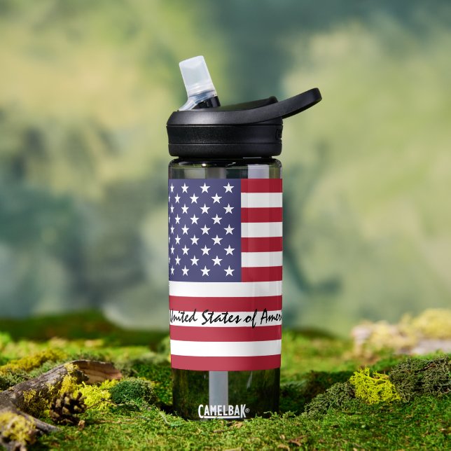 Bouteille D'eau American Flag bouteille, patriotique États-Unis, É (Extérieur)