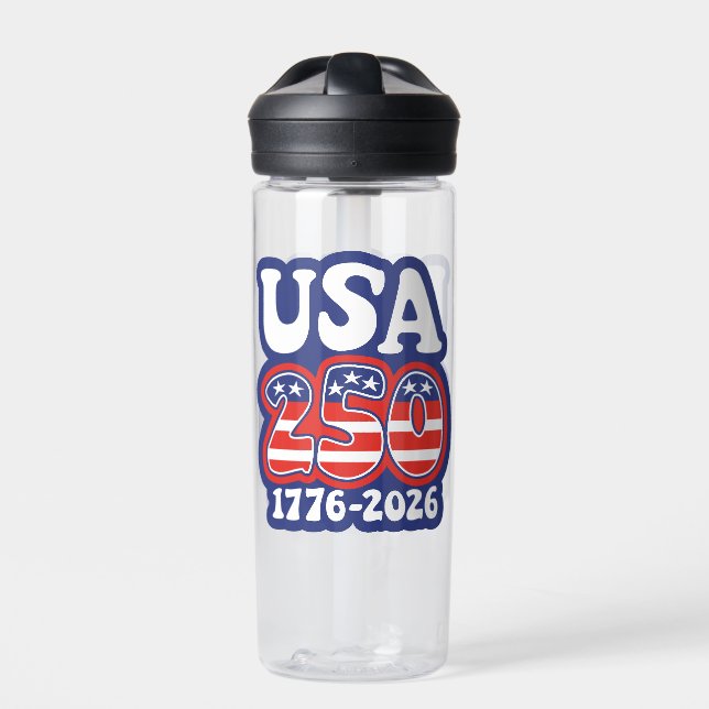 Bouteille D'eau America's 250th Birthday - Groovy USA 250 (Extérieur)