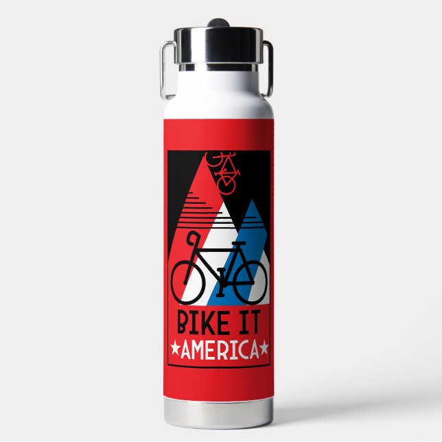 Bouteille D'eau Amérique cycliste (Salle de sport)