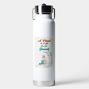 Bouteille D'eau Ami Est Un Cadeau Que Vous Donnez Vous-Même Chiens