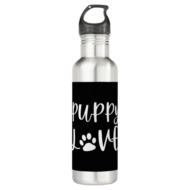 Bouteille D'eau Amour de chiot (Devant)