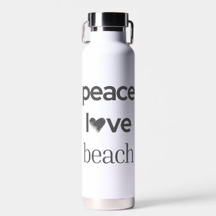 Bouteille D'eau Amour de la plage Paix Déclaration Moderne Premi