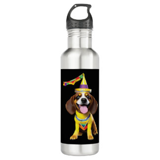 Bouteille D'eau Amoureux des chiens mardi Gras - Chien mignon