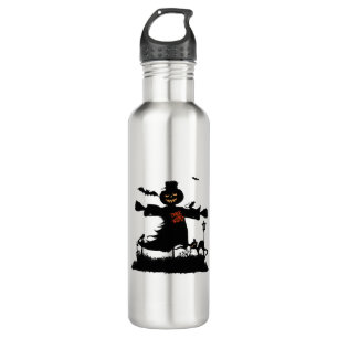 Bouteille D'eau Amusant design d'halloween avec épouvantail
