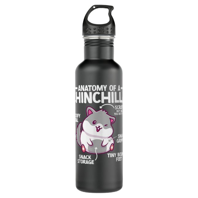 Bouteille D'eau Anatomie De Chinchilla Chinchilla  (Devant)