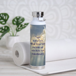 Bouteille D'eau Ange Confiance dans le Seigneur Citation Inspiran