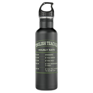 Bouteille D'eau Anglais Enseignant Horaire Horaire Instructeur Lan