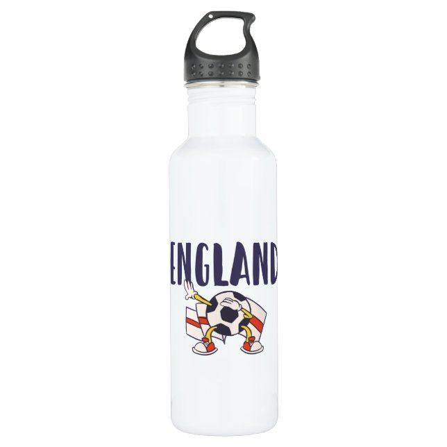 Bouteille D'eau Angleterre Fan Shirt Anglais Drapeau (Devant)