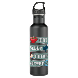 Bouteille D'eau Anime de sommeil manger répéter japonais   Kawaii 
