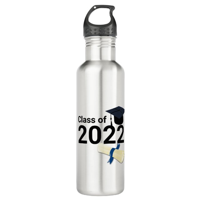 Bouteille D'eau Année de diplôme classe élégante de 2022 (Devant)
