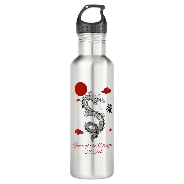 Bouteille D'eau Année du Dragon 2024 (Devant)