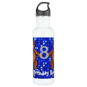 Bouteille D'eau Anniversaire de nounours de danse 8ème
