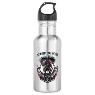Bouteille D'eau Apocalypse de Zombies Guerrier Patriotique Fou Rou