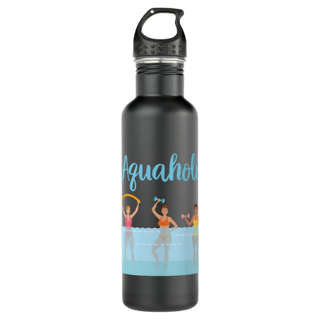 Bouteille D'eau Aquaholic de l'eau (Devant)