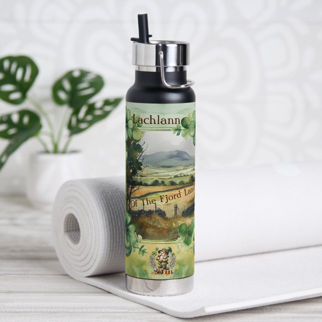 Bouteille D'eau Aquarelle Irlandais Nom Et Signification De Campag (Yoga)