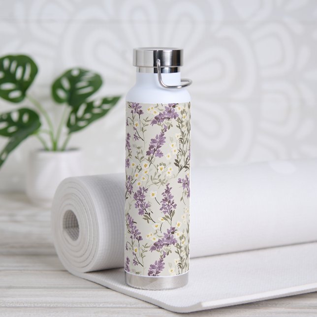 Bouteille D'eau Aquarelle Lilacs Design (Yoga)