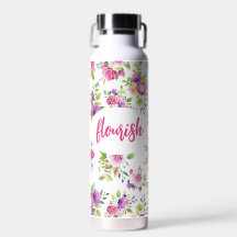 Aquarelle rose violet Floral Personnalisée
