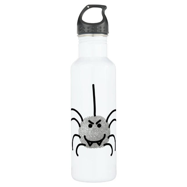 Bouteille D'eau araignée drôle (Devant)