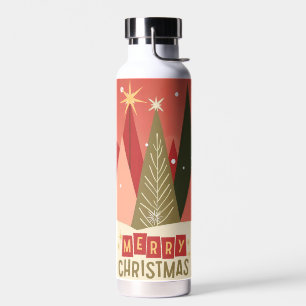 Bouteille D'eau Arbre de Noël rétro/Vintage