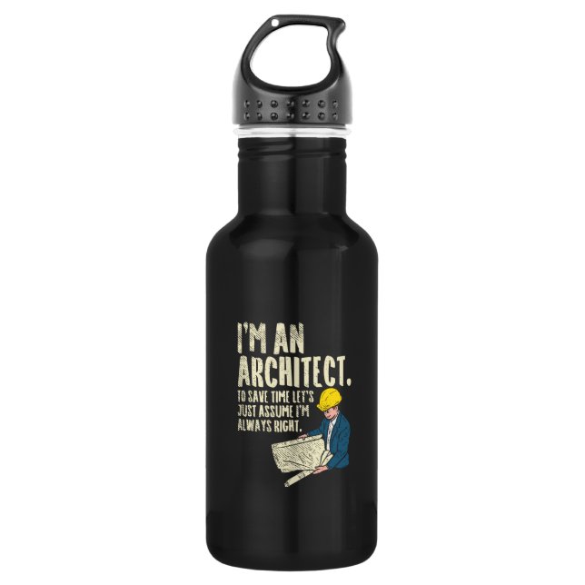 Bouteille D'eau Architect - I'm (Devant)