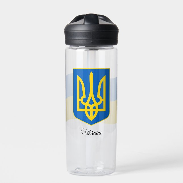 Bouteille D'eau Armoiries de l'Ukraine, Drapeau, Ukraine (Extérieur)