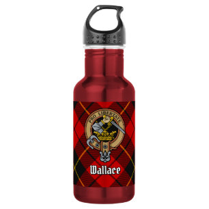 Bouteille D'eau Armoiries du clan Wallace sur tartan