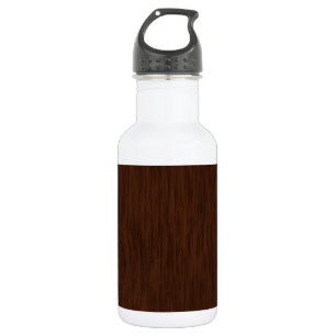 Bouteille D'eau Arrière - plan de céréales en bois brut foncé
