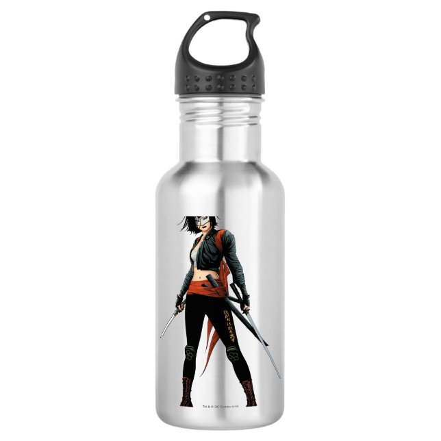 Bouteille D'eau Art de bande dessinée du peloton | Katana de (Devant)