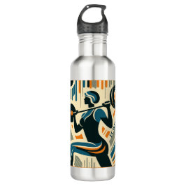 Bouteille D'eau Art Déco féminin puissant