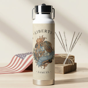 Bouteille D'eau Art Nouveau Lady Liberty USA 250 Motif ID1303