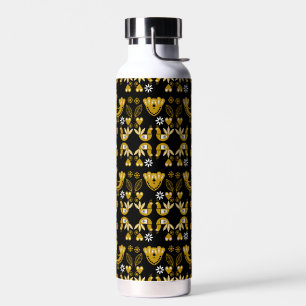 Bouteille D'eau Art populaire scandinave  Oiseaux