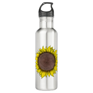 Bouteille D'eau Art tournesol