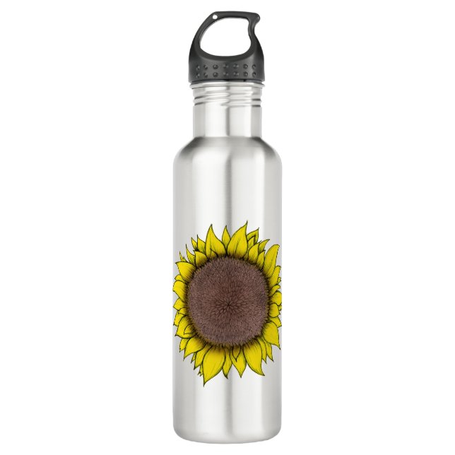Bouteille D'eau Art tournesol (Devant)
