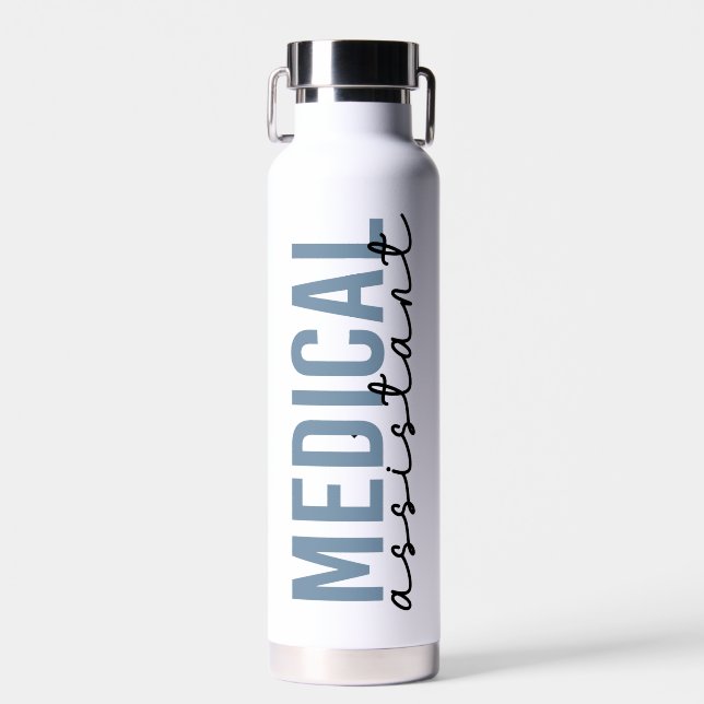 Bouteille D'eau Assistant Médicale personnalisé | Cadeau de l'assi (Avant)