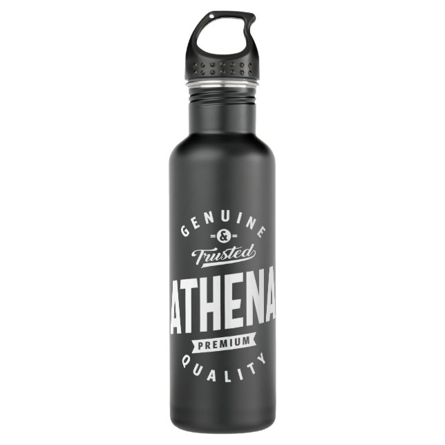 Bouteille D'eau Athena Nom personnalisé Cadeau Anniversaire (Devant)