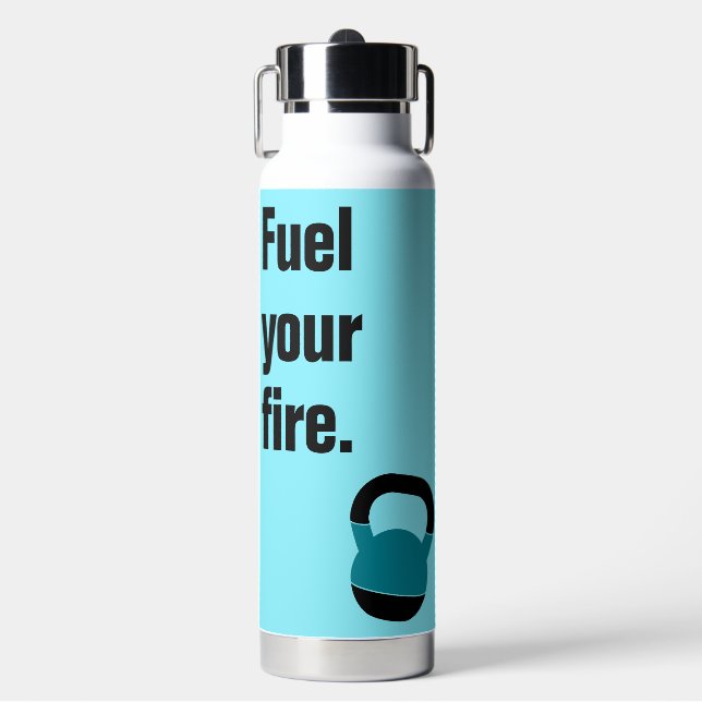 Bouteille D'eau Athlete Fitness Coach Kettlebell Fuel Your Fire (Salle de sport)