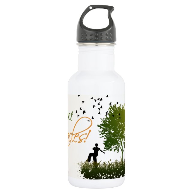 Bouteille D'eau Attendez-vous aux miracles (Devant)