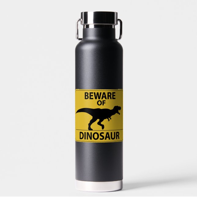 Bouteille D'eau Attention aux dinosaures (Avant)