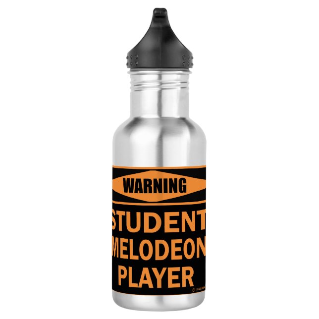 Bouteille D'eau Attention! Étudiant Melodeon Player ! (Droite)