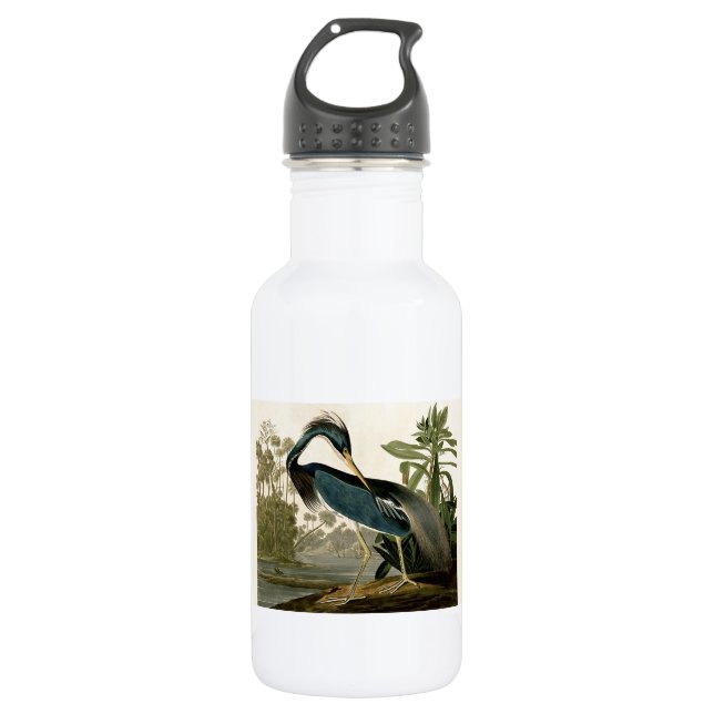 Bouteille D'eau Audubon Louisiana Heron Birds America Art (Devant)
