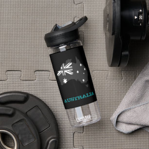 Bouteille D'eau Australie Fitness & blason australien / drapeau