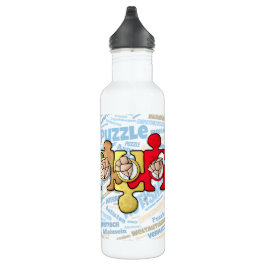 Bouteille D'eau Autisme avec alphabet