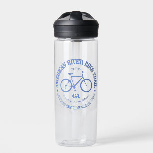 Bouteille D'eau Autocollant American River Bike Trail (cyclisme)