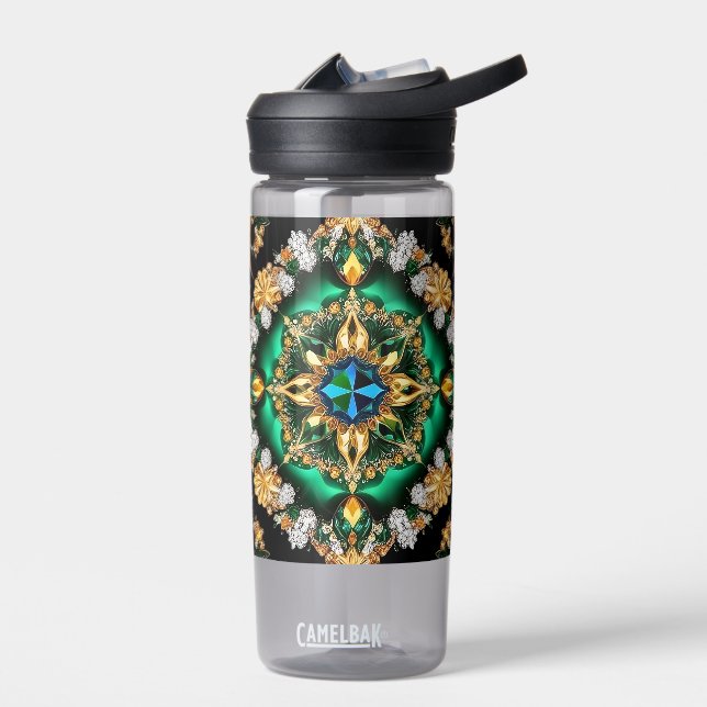 Bouteille d'eau aux couleurs brésiliennes Design (Gauche)