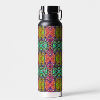 Bouteille d'eau aux couleurs psychédéliques