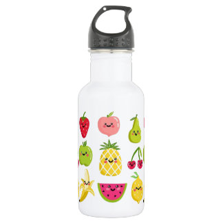 Bouteille d'eau aux fruits mignons