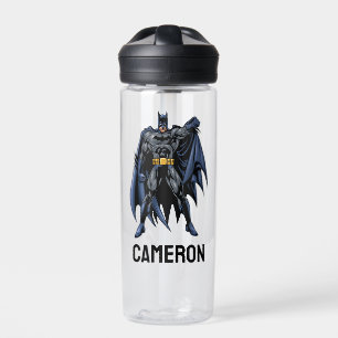 Bouteille D'eau Avant Batman en couleur Ajouter Votre Nom