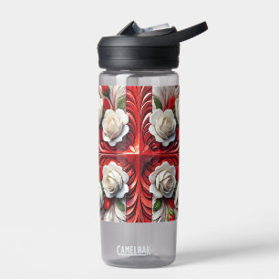Bouteille d'eau avec Design Rose anglais