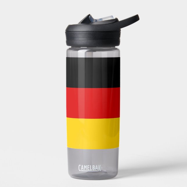 Bouteille d'eau avec drapeau d'Allemagne (Gauche)