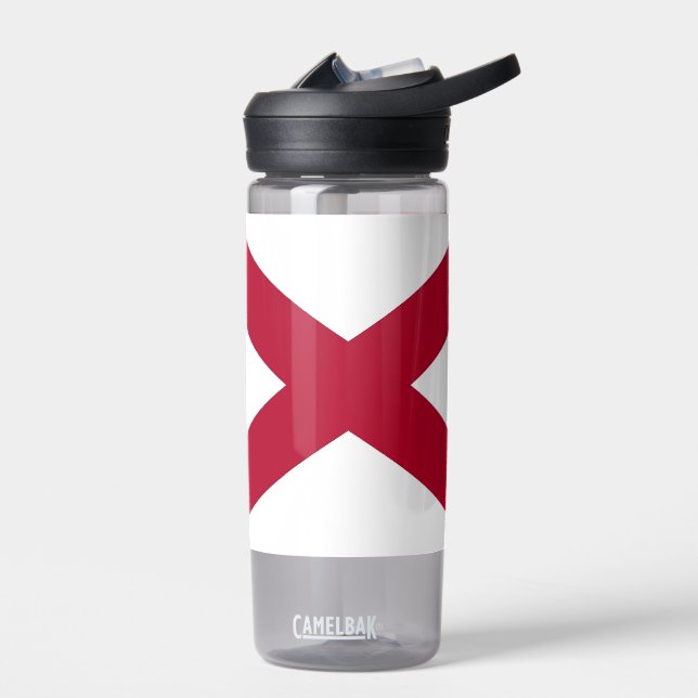 Bouteille d'eau avec drapeau de l'Alabama, États-U (Gauche)